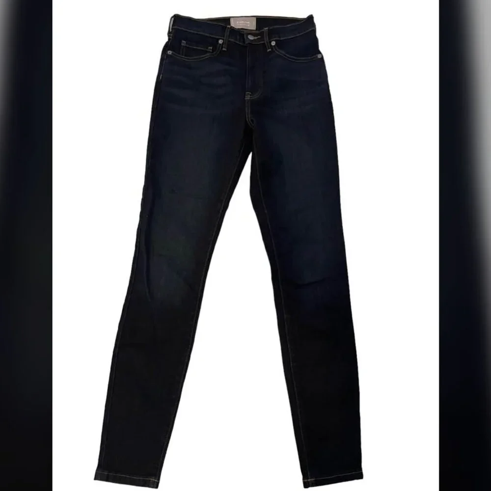 Everlane NEW The High Rise Skinny Jean Dark Indigo Wash size 27 Tall